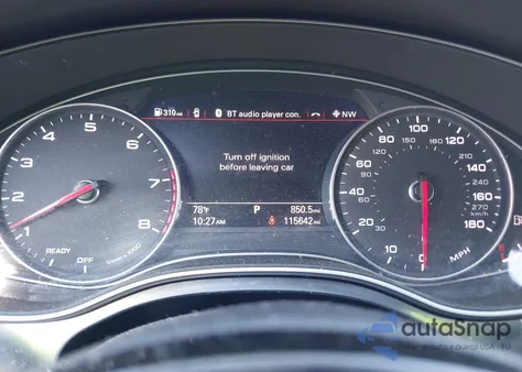 2016 Audi A6 2.0T Premium z USA, uszkodzony, nr VIN WAUFFAFCXGN187337